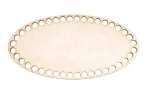 Baza dno koszyka / owal / 24x12 cm / otwory 10 mm