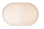 Baza dno koszyka / owal 1 / 17x26 cm / otwory 10 mm