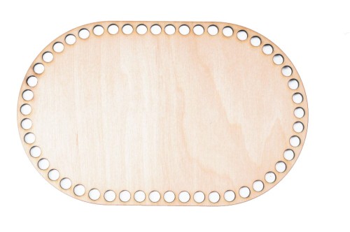 Baza dno koszyka / owal / 17x26 cm / otwory 10 mm