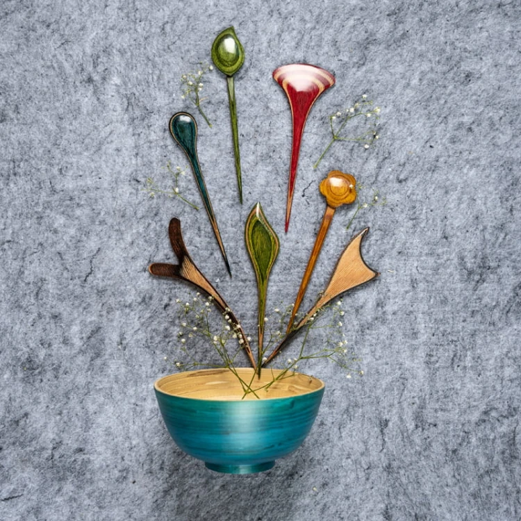 Zapięcie do szala KnitPro - Flora Twig / 20927