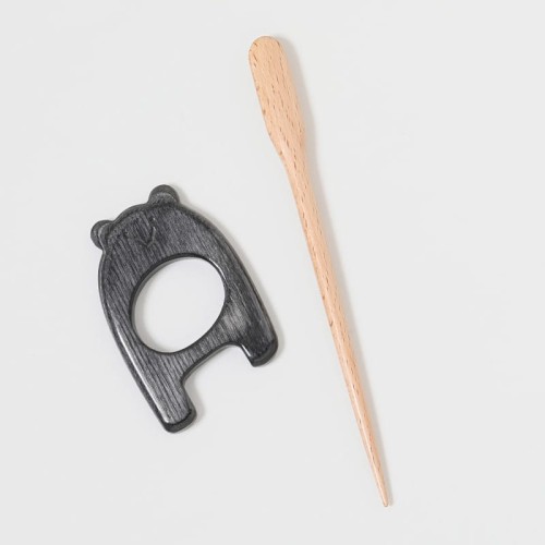 Zapięcie do szala KnitPro - Lazy Bear / 20933