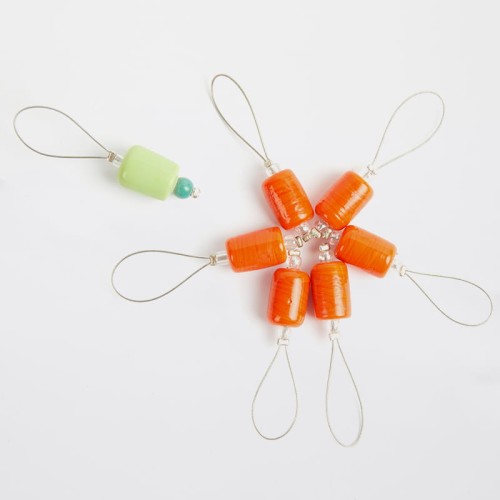 Znaczniki do drutów KnitPro 10931 Orange Lily / 7 szt