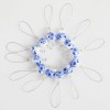 Znaczniki do drutów KnitPro Zooni Blooming Blue + etui / 12 sztuk