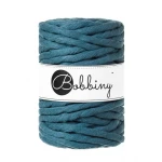 Sznurek skręcany bawełniany Bobbiny Macrame Cord / Petrol / Peacock Blue / 9mm / 30m