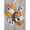 Sznurek skręcany bawełniany Bobbiny Macrame Cord / Musztarda / Mustard / 9mm / 30m