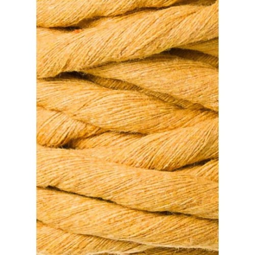 Sznurek skręcany bawełniany Bobbiny Macrame Cord / Musztarda / Mustard / 9mm / 30m