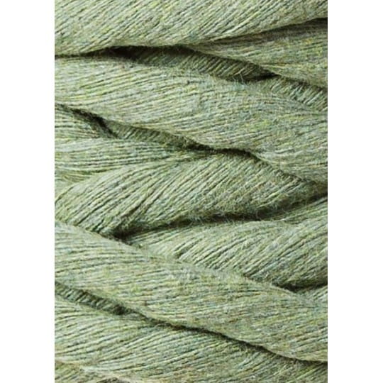 Sznurek skręcany bawełniany Bobbiny Macrame Cord / Szałwia / Eucalyptus Green / 9mm / 30m