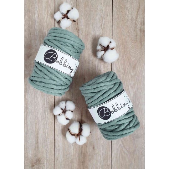 Sznurek skręcany bawełniany Bobbiny Macrame Cord / Laurowy / Laurel / 9mm / 30m