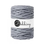 Sznurek skręcany bawełniany Bobbiny Macrame Cord / Stalowy / Steel / 9mm / 30m