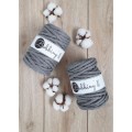 Sznurek skręcany bawełniany Bobbiny Macrame Cord / Stalowy / Steel / 9mm / 30m