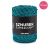PREMIUM sznurek bawełniany by KOKONKI 5mm / rolka 100m / ciemny szmaragd