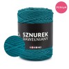 PREMIUM sznurek bawełniany by KOKONKI 5mm / rolka 100m / ciemny szmaragd