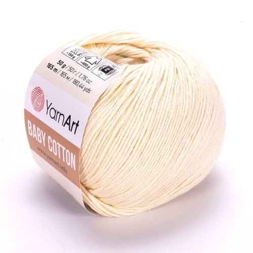Włóczka YarnArt Baby Cotton 402 / ecru