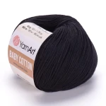 Włóczka YarnArt Baby Cotton 460 / czerń