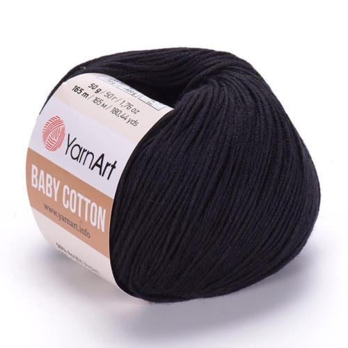 Włóczka YarnArt Baby Cotton 460 / czerń