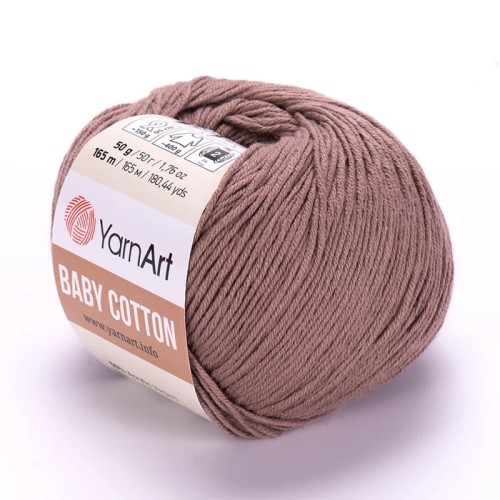 Włóczka YarnArt Baby Cotton 407/ mocca