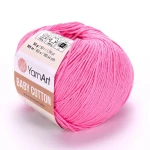 Włóczka YarnArt Baby Cotton 414 / róż
