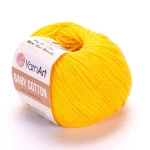 Włóczka YarnArt Baby Cotton 432 / słonecznik