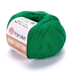 Włóczka YarnArt Baby Cotton 442 / zieleń