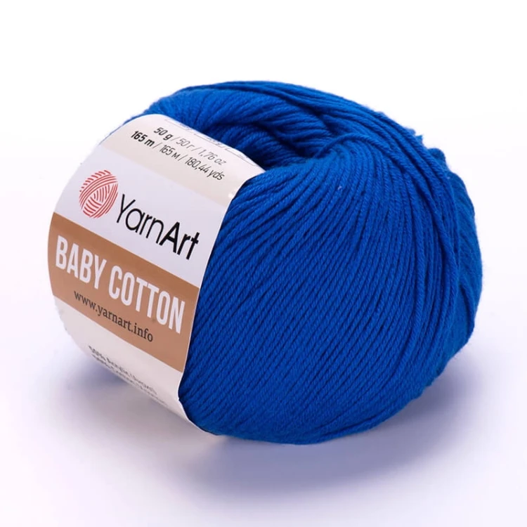 Włóczka YarnArt Baby Cotton 456 / kobalt