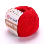 Włóczka YarnArt Baby Cotton 426 / czerwień