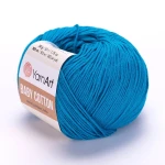 Włóczka YarnArt Baby Cotton 458 / cyjan