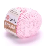 Włóczka YarnArt Baby Cotton 410 / jasny róż