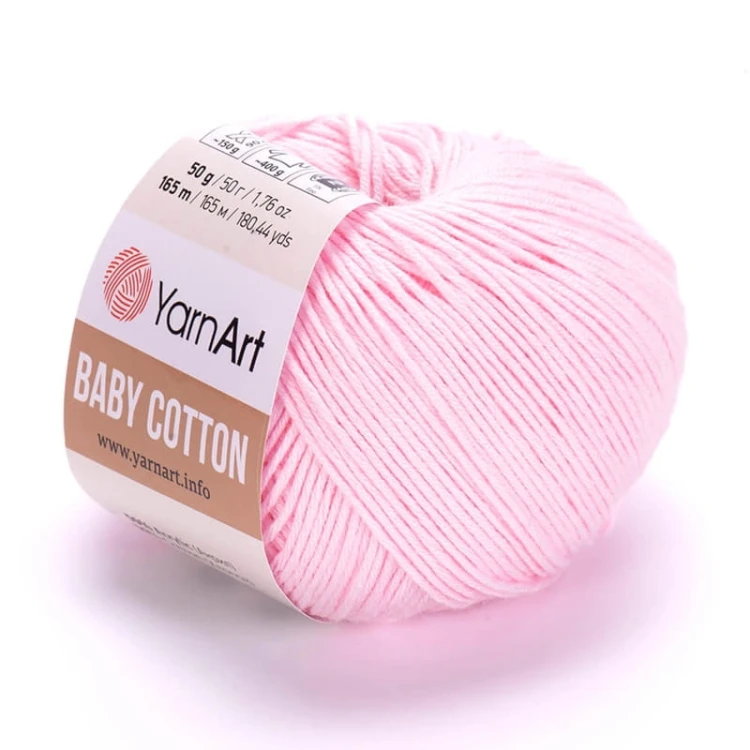 Włóczka YarnArt Baby Cotton 410 / jasny róż