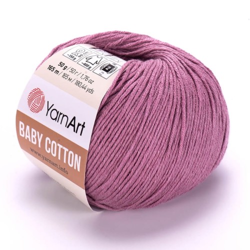 Włóczka YarnArt Baby Cotton 419 / blady fiolet