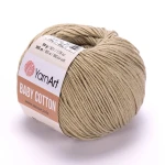 Włóczka YarnArt Baby Cotton 434 / zielonobeżowy