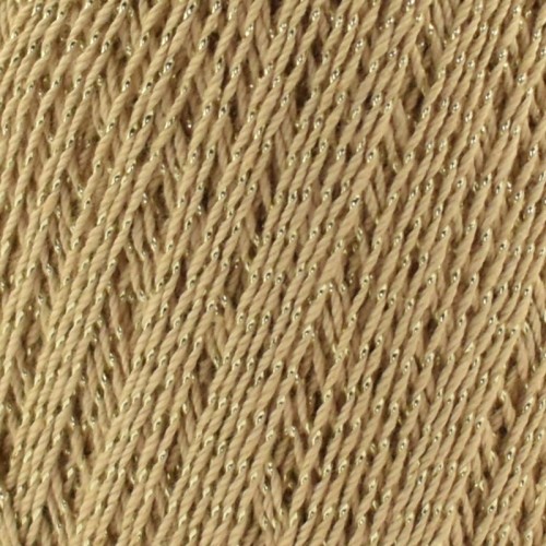 Kordonek Opus Natura MAXIMUM Metallic / 1777 beżowy ze złotą nicią