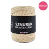 PREMIUM sznurek bawełniany by KOKONKI 5mm / rolka 100m / ciepły beż (wiązany)