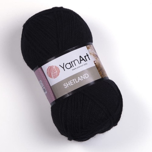Włóczka YarnArt Shetland 502 / czerń