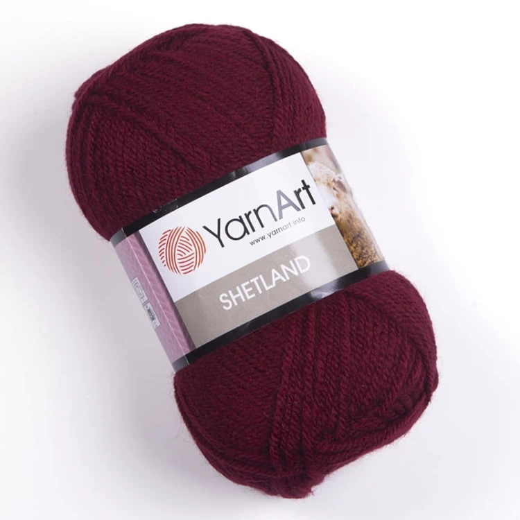 Włóczka YarnArt Shetland 523 / bordo