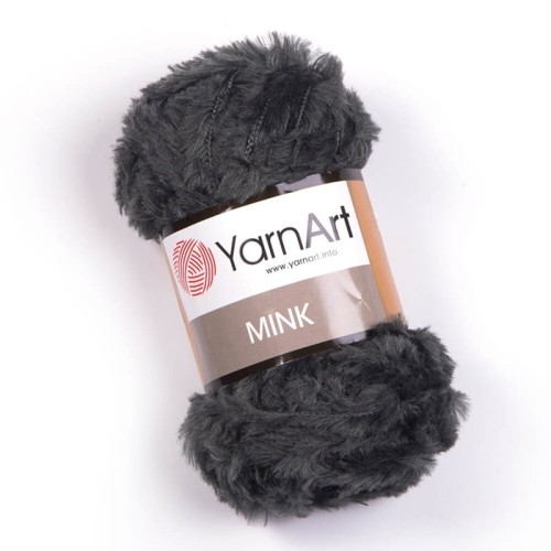 Włóczka YarnArt Mink 343 / ciemny szary