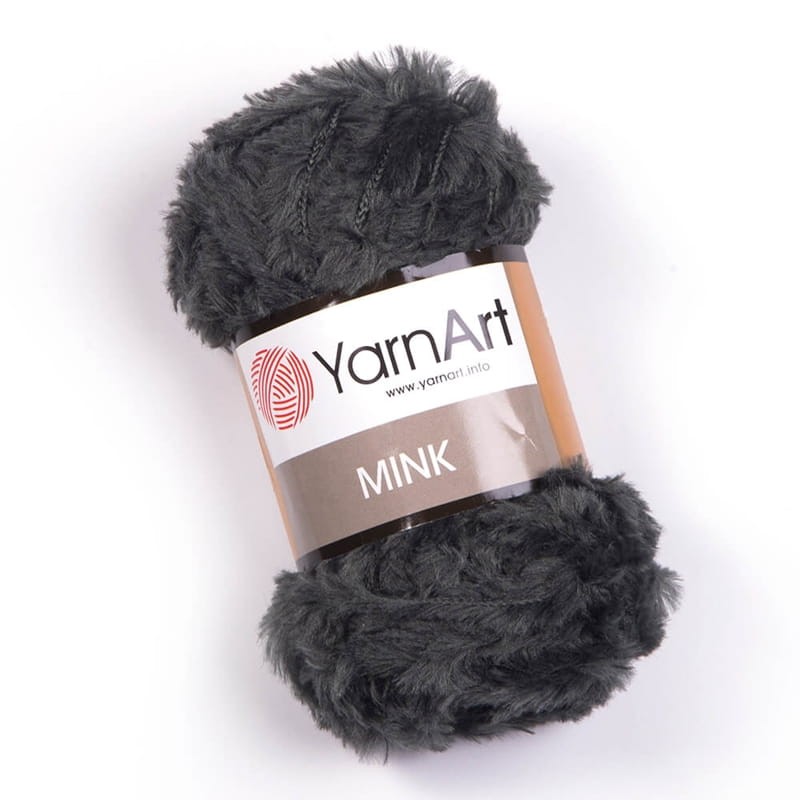Włóczka YarnArt Mink 343 / ciemny szary