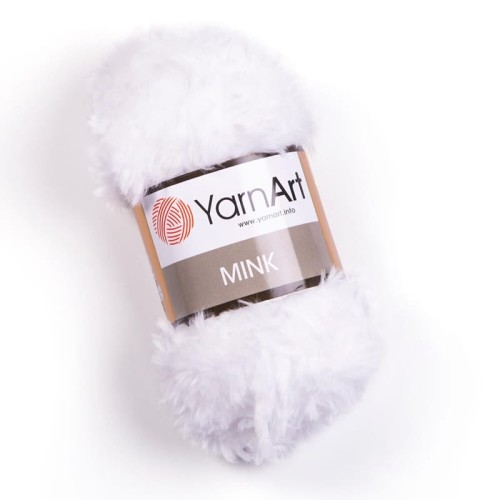 Włóczka YarnArt Mink 345 / biel