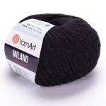 Włóczka YarnArt Milano 850 / czerń 