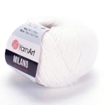Włóczka YarnArt Milano 851 / biel