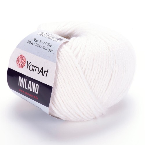 Włóczka YarnArt Milano 851 / biel