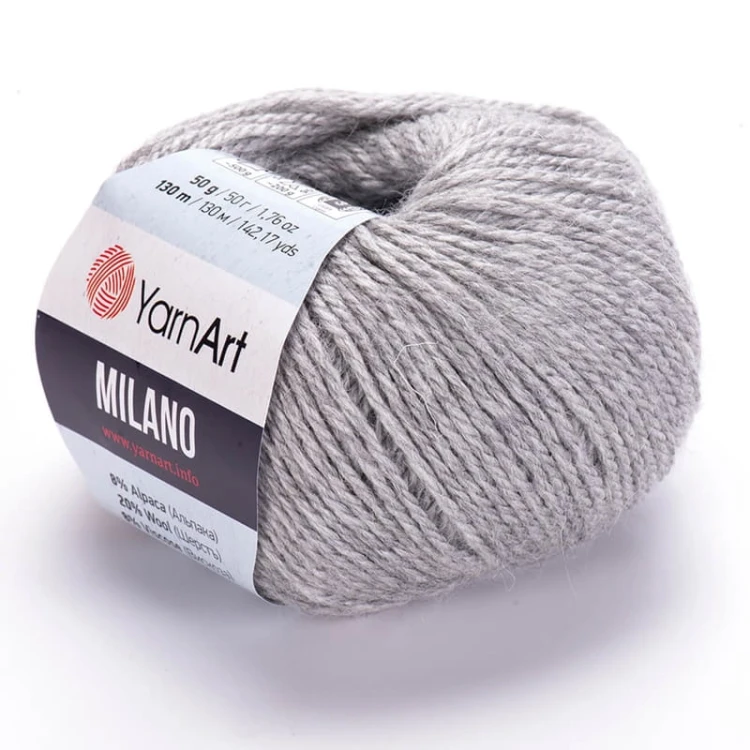 Włóczka YarnArt Milano 867 / szary melanż