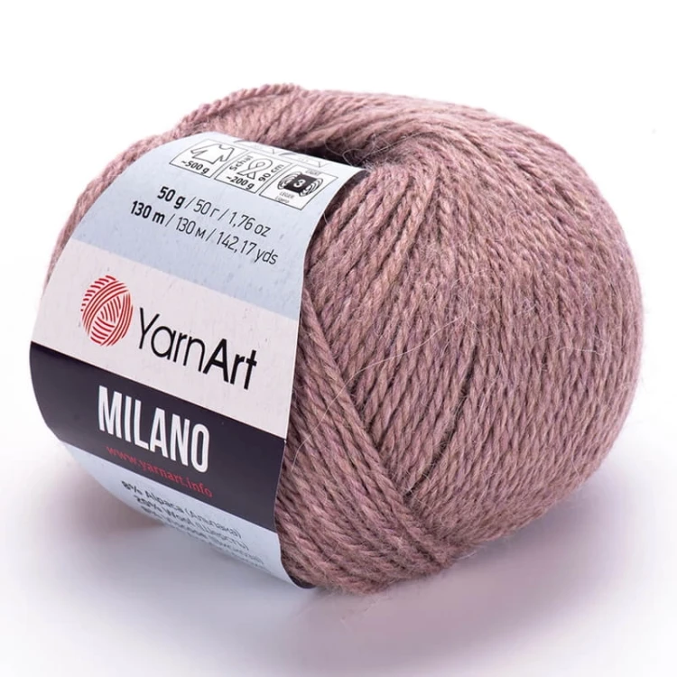 Włóczka YarnArt Milano 858 / brudny róż