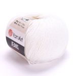 Włóczka YarnArt Jeans 01 / biel