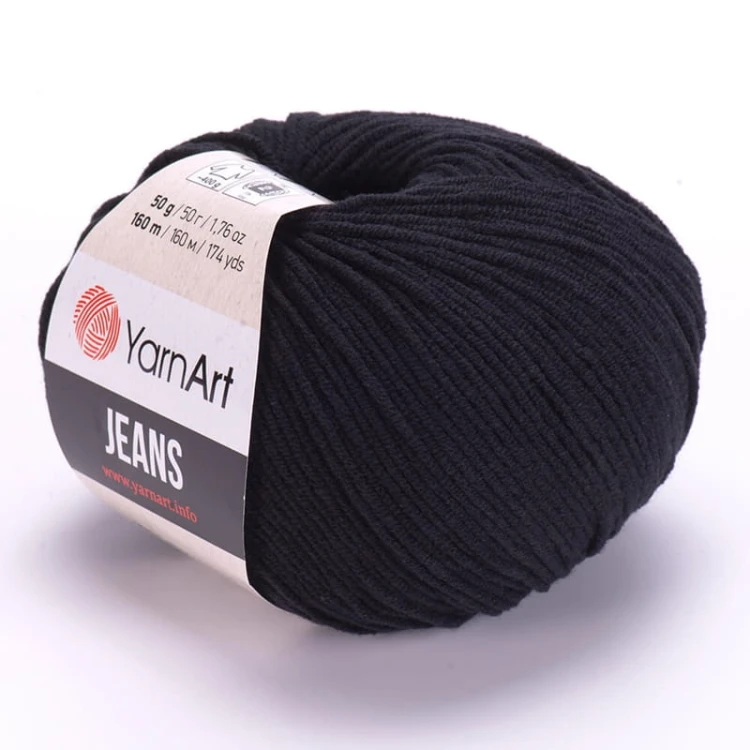 Włóczka YarnArt Jeans 53 / czerń