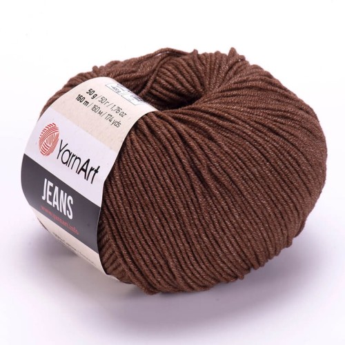 Włóczka YarnArt Jeans 70 / brąz
