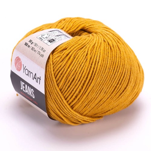 Włóczka YarnArt Jeans 84 / musztarda