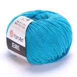 Włóczka YarnArt Jeans 55 / turkus