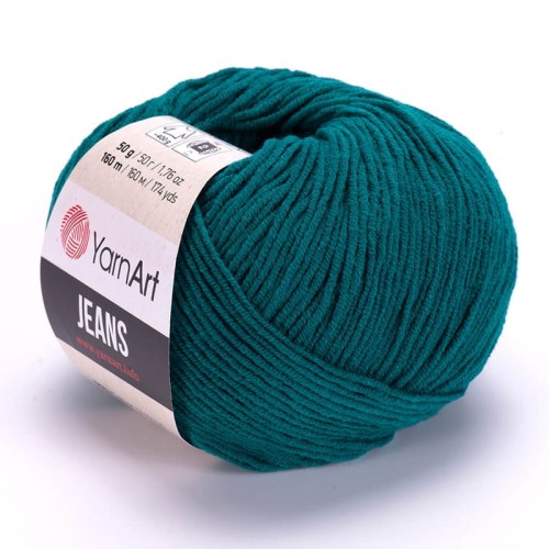 YWłóczka YarnArt Jeans 63 / morski