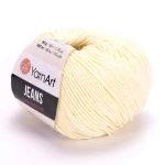 Włóczka YarnArt Jeans 86 / pastelowy żółty
