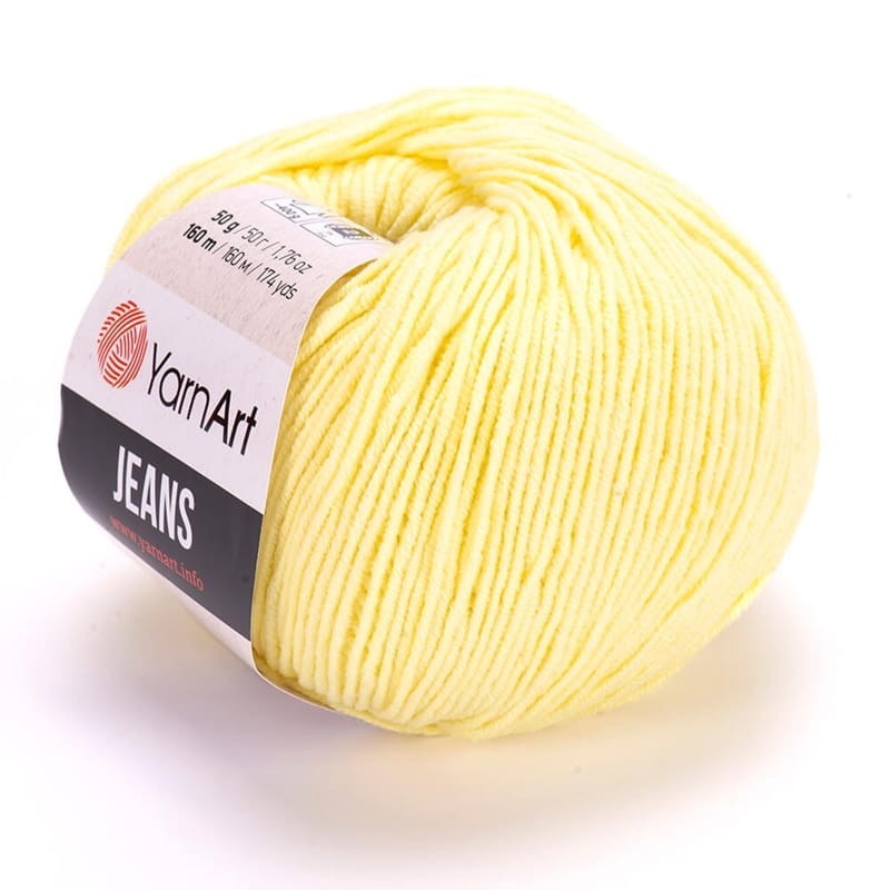 Włóczka YarnArt Jeans 67 / żółty jasny